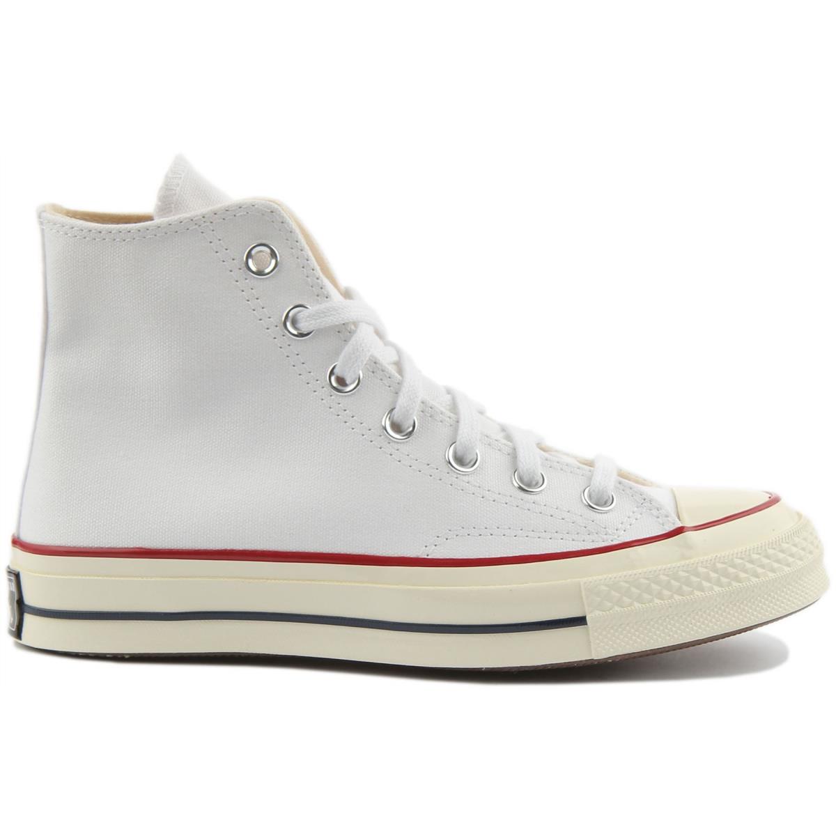 Converse 162056 Chuck 70s Hi Unisex Canvas Sneakers In White Size US 3 - 12