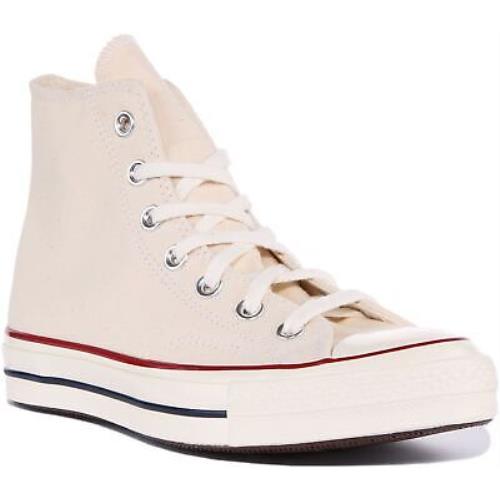 Converse 162053C Chuck 70s Hi Unisex Canvas Sneakers In Beige Size US 4 - 9 - BEIGE