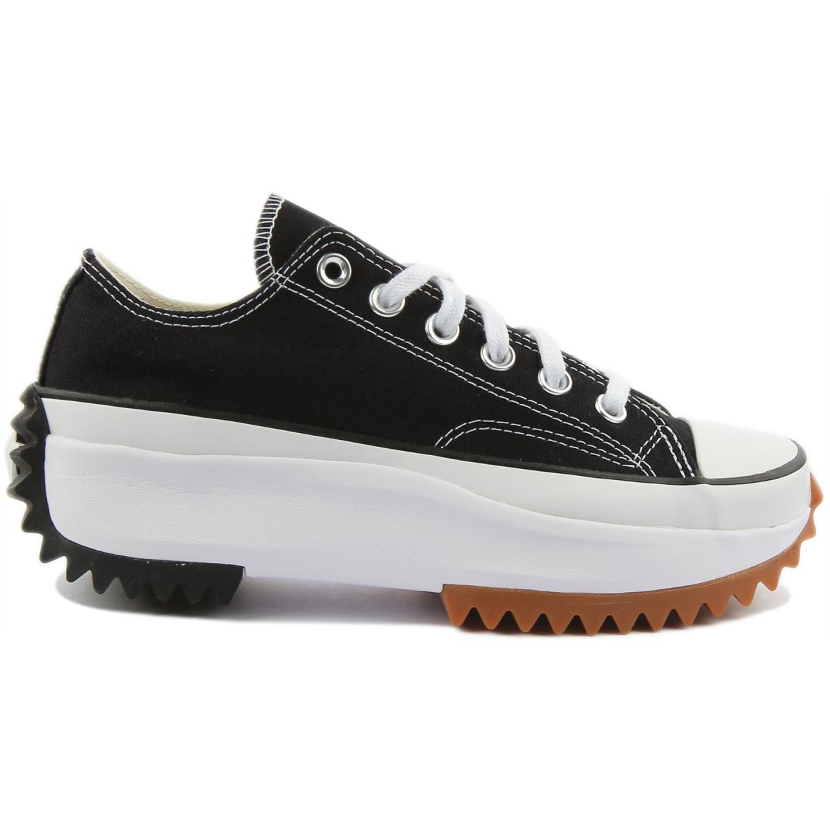 Converse 168816 Run Star Hike Ox Unisex Low Sneaker In Black White Size US 3- 12 BLACK WHITE