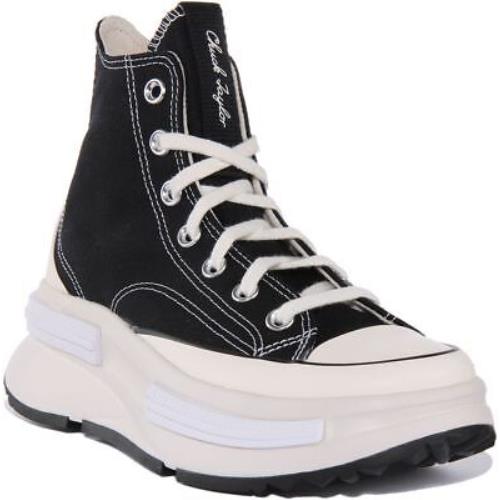 Converse A00869C Run Star Legacy Cx Hi Unisex Sneaker In Black White Size US 4-8