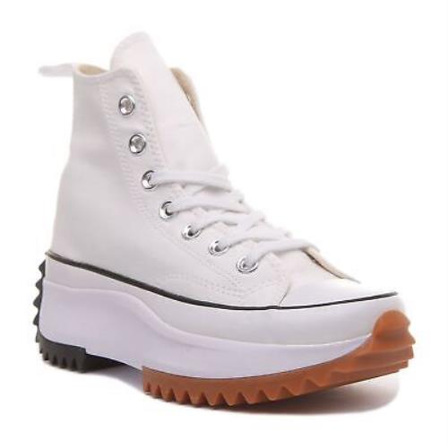 Converse 166799C Run Star Hike Hi Unisex Platform Sneaker In White Size US 3- 12 - WHITE