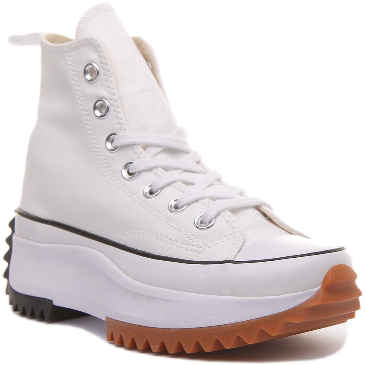 Converse 166799C Run Star Hike Hi Unisex Platform Sneaker In White Size US 3- 12 WHITE