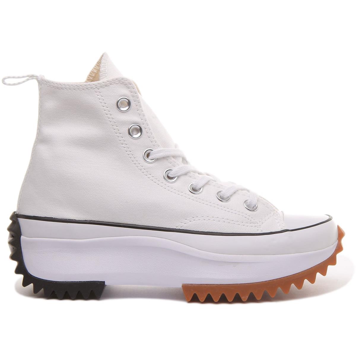 Converse 166799C Run Star Hike Hi Unisex Platform Sneaker In White Size US 3- 12 WHITE