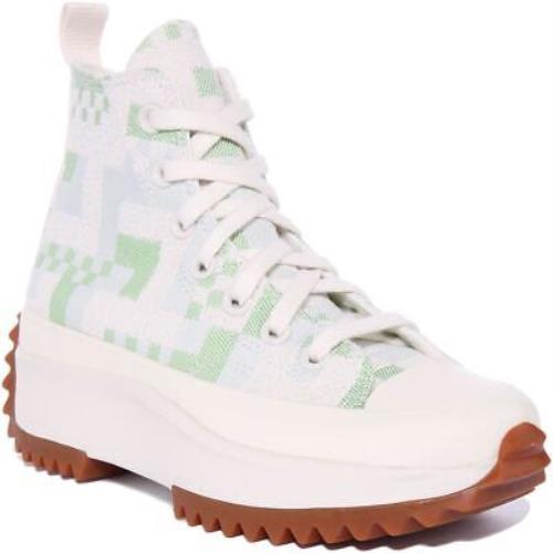 Converse 172715C Run Star Hike Hi Unisex Sneakers In White Size US 6 - 10