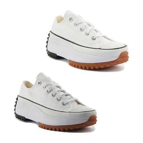 Converse 168817 Run Star Hike Ox Unisex Platform Sneaker In White Size US 3 - 12 - WHITE