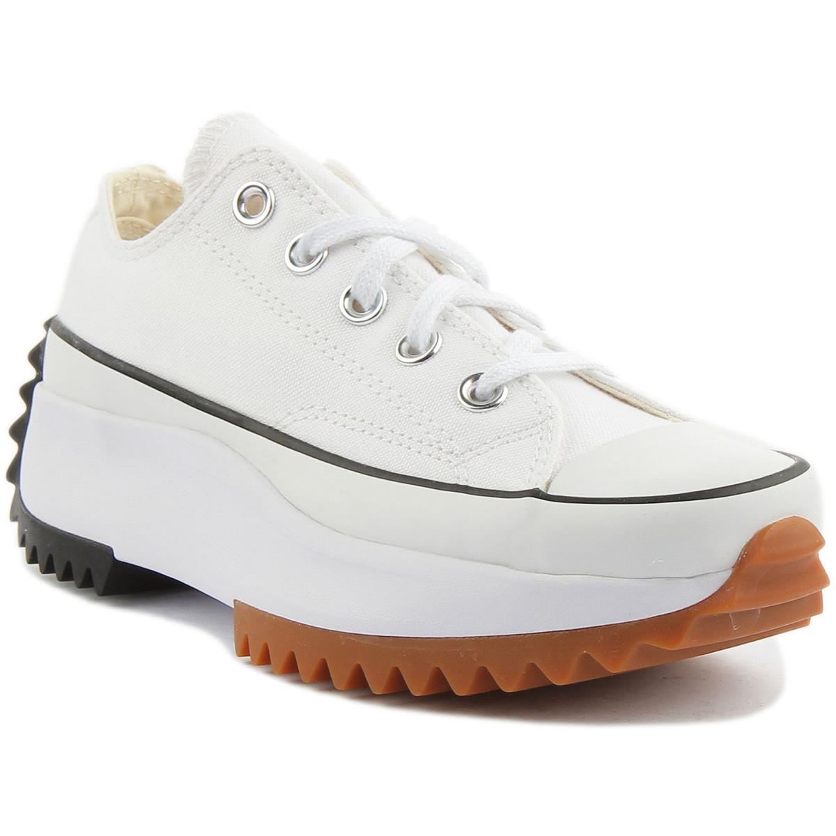 Converse 168817 Run Star Hike Ox Unisex Platform Sneaker In White Size US 3 - 12 WHITE