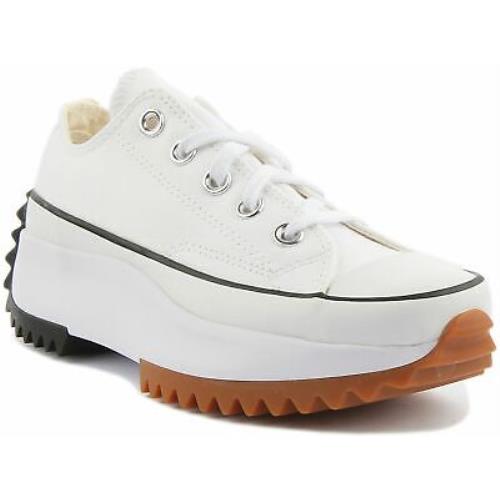 Converse All Star 168817 Run Star Hike Low Top Trainers In White Size US 2 - 7 - WHITE