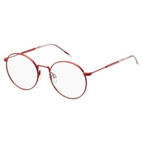 Tommy Hilfiger TH 1586 Red Round Optical Eyeglass Frame w/ Case