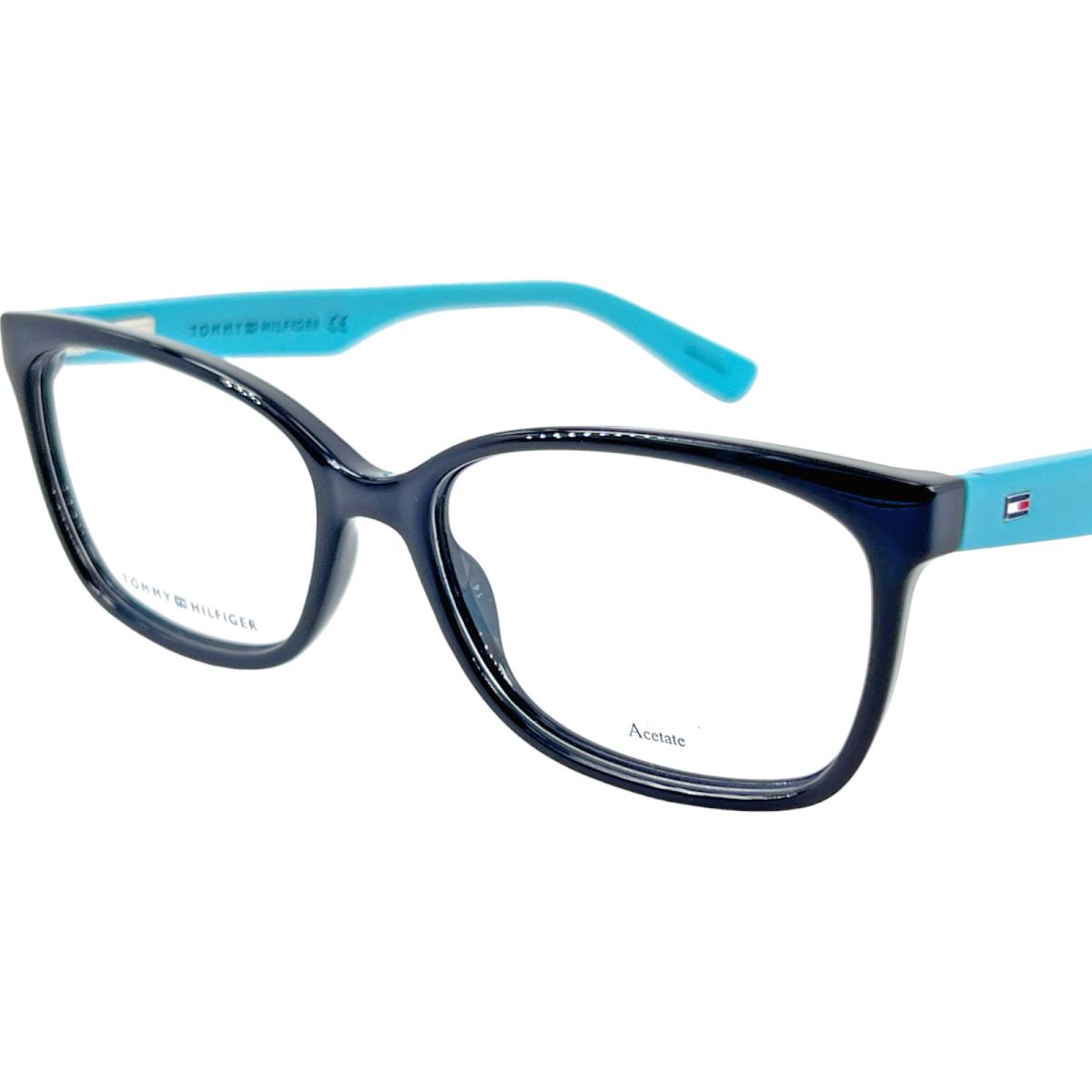 Tommy Hilfiger TH1492 Women`s Plastic Eyeglass Frame 0PJP Blue 53-16 W/case - Frame: Blue