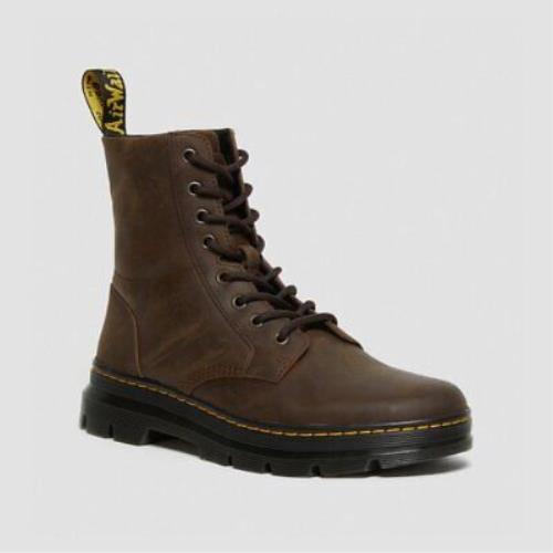 Dr. Martens Men`s Combs Lace Up Leather Casual Boots - Dark Brown