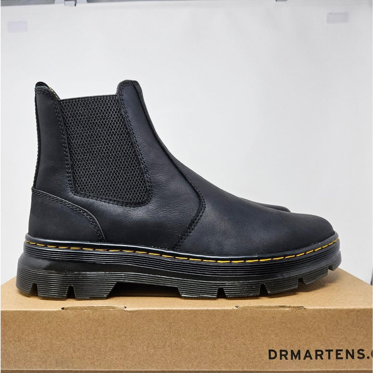 Dr Martens- Embury Leather Casual Chelsea Boots Black Wyoming 26002001 Men