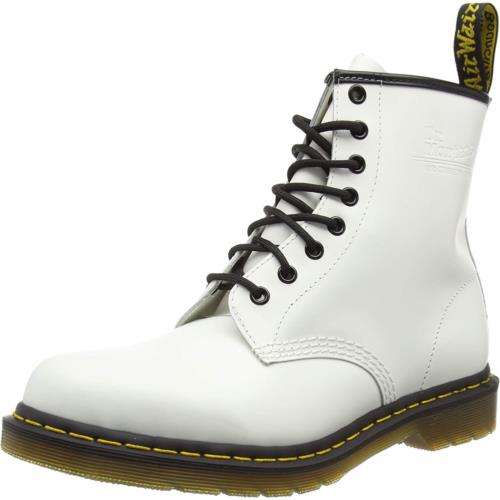 Dr. Martens Unisex 1460 Smooth Leather Boot White Smooth