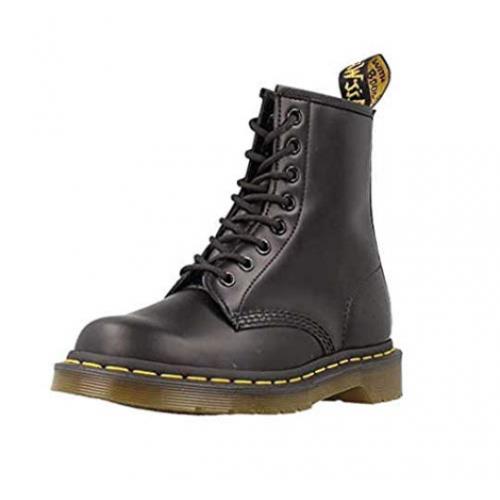 Dr. Martens 1460 Smooth Leather 8-Eye Boot For Men and Women Black Smooth