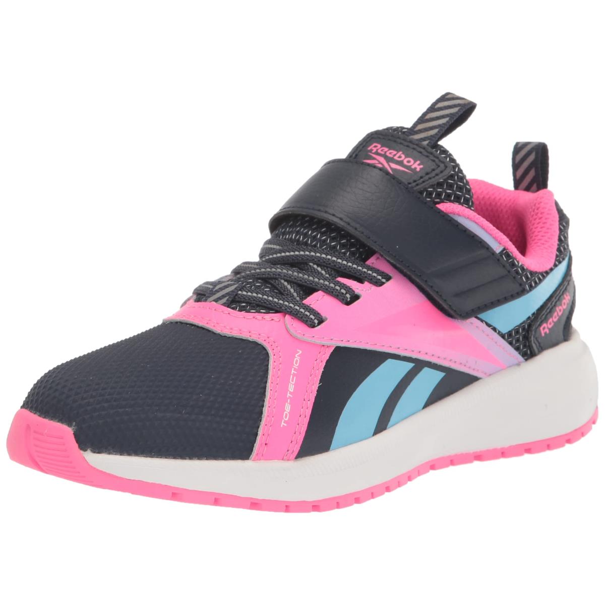 Reebok Unisex-child Durable Xt Running Shoe Vector Navy/Digital Blue/Atomic Pink
