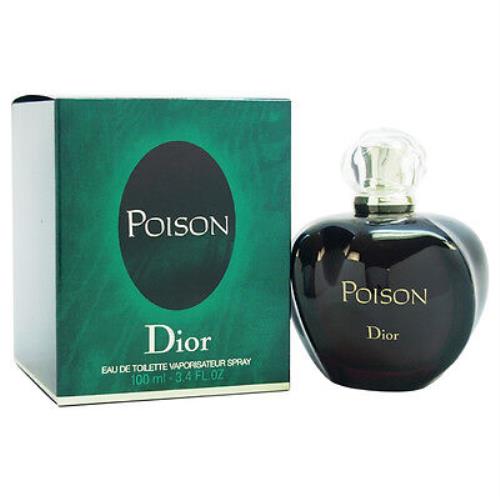 Christian Dior Poison For Women - 3.4 oz Edt Spray