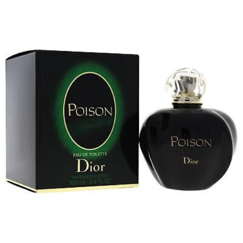 Christian Dior Poison Eau De Toilette Spray For Women 3.4 Ounce