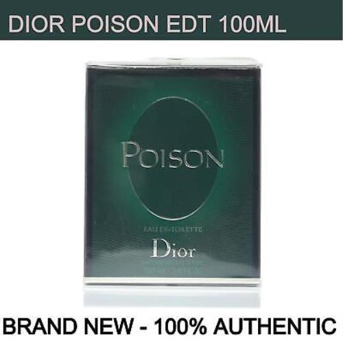 Dior Poison Eau de Toilette For Women 3.4oz Spray Bottle
