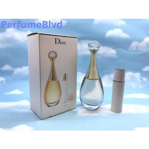 Jadore BY Christian Dior 2 Pcs Set 3.4 Fl.oz 100 ML Spray + 10 ML Spray Edp