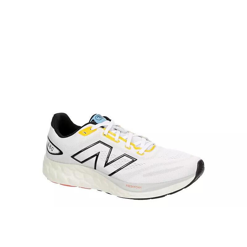 New Balance 680 V8 Fresh Foam Men`s Athletic Running Low Top Training Sneaker White