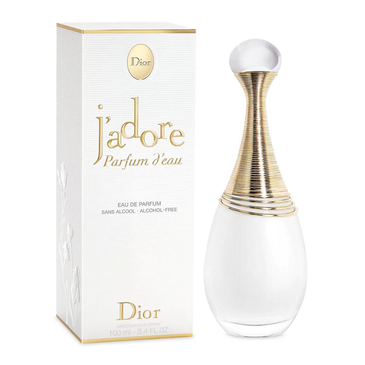 J`dore Parfum D`eau by Christian Dior 3.4oz Edp For Women Box