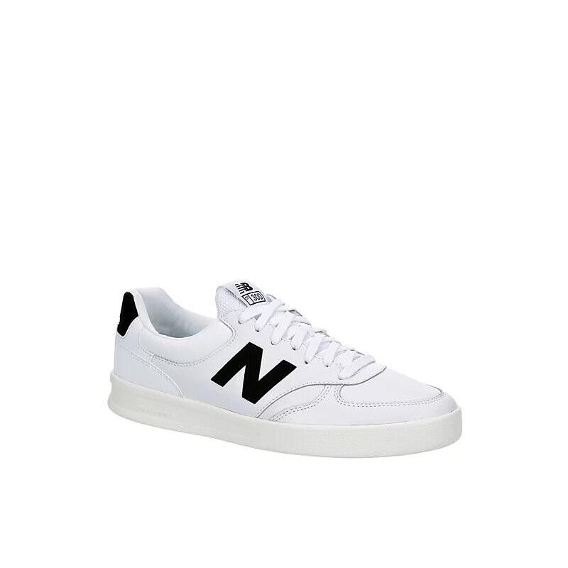 New Balance Mens CT300 Court Casual Fashion Light Weight Sneaker Shoes White/Black Logo