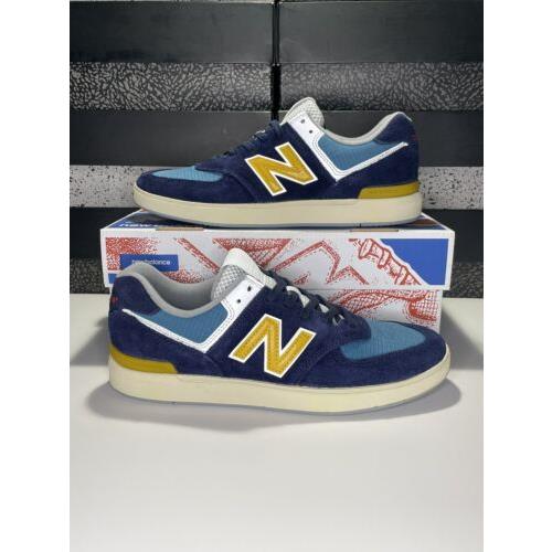 New Balance All Coasts 574 Navy Light Blue AM574MGN Men`s Size 8-9 Retro Rare