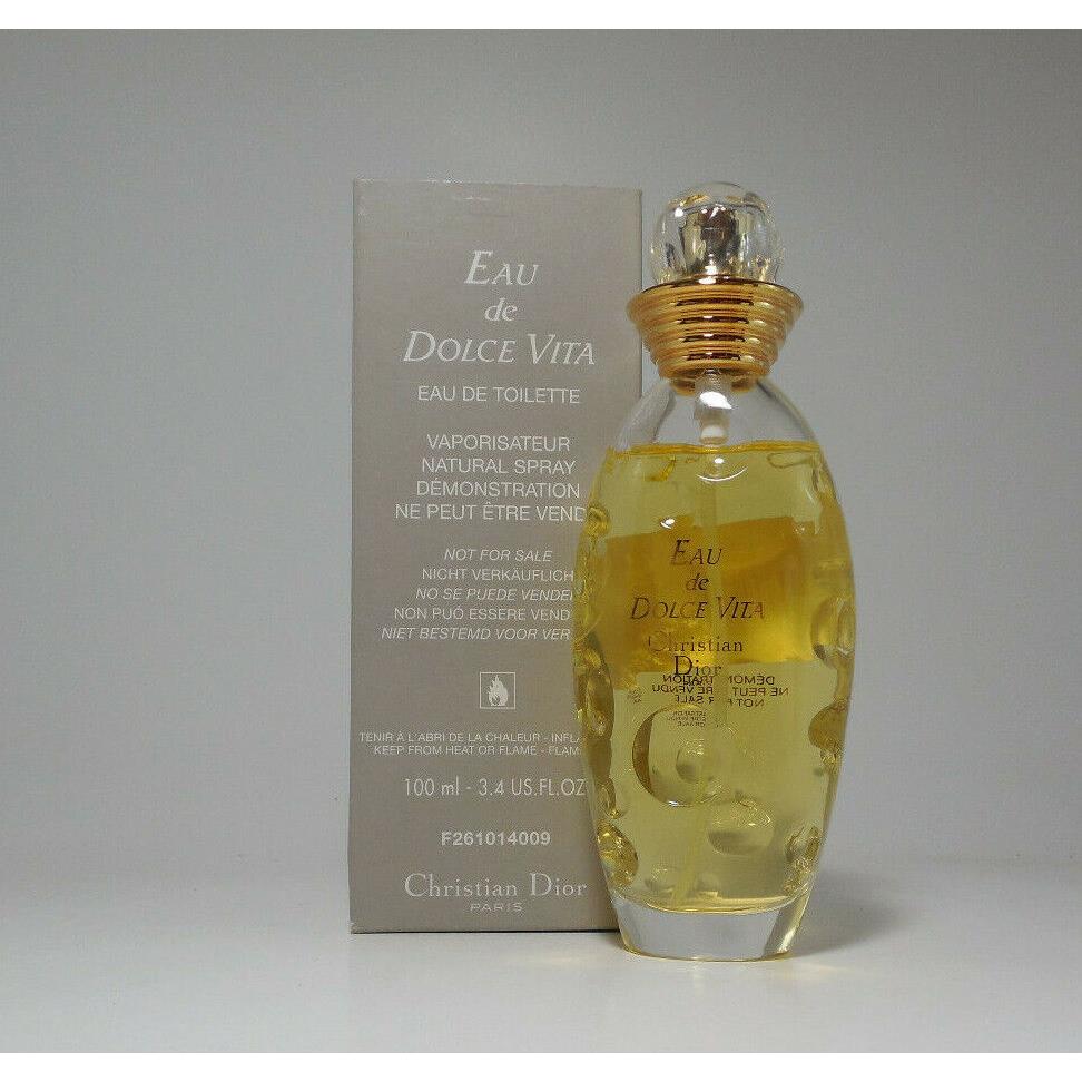 Christian Dior Eau DE Dolce Vita Edt 100ML/3.4OZ Spray Vintage Rare Tstr