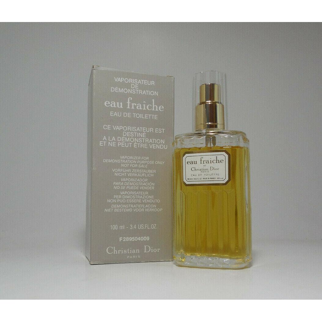 Christian Dior Eau Fraiche Edt 100ML/3.4OZ Spray Vintage Rare