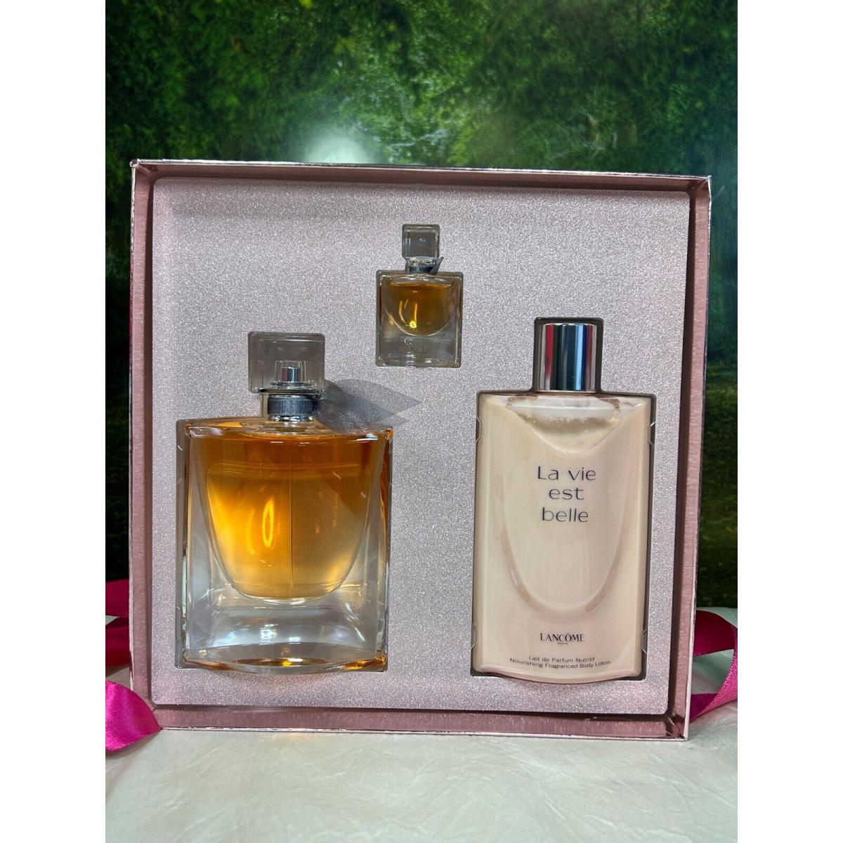 Dior Lancome LA Vie Est Belle 100ML L`edp Spray 4ML Mini Splash/ 200ML Body Lotion