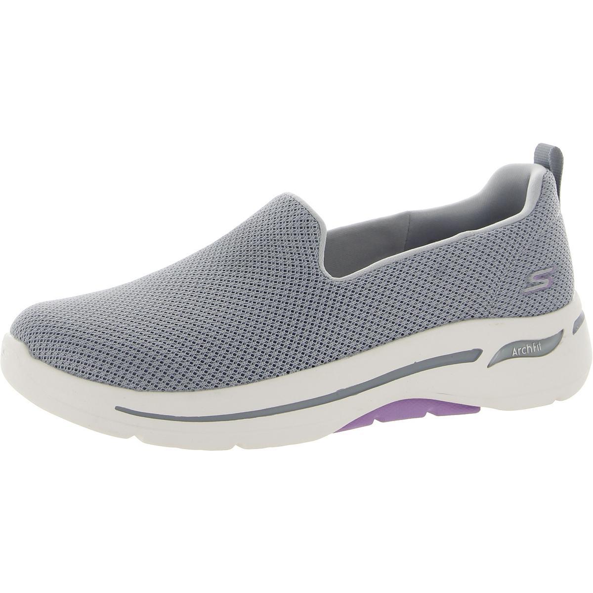 Skechers Womens Go Walk Arch Fit-grateful Slip-on Sneakers Shoes Bhfo 6237 Gray/Lavender