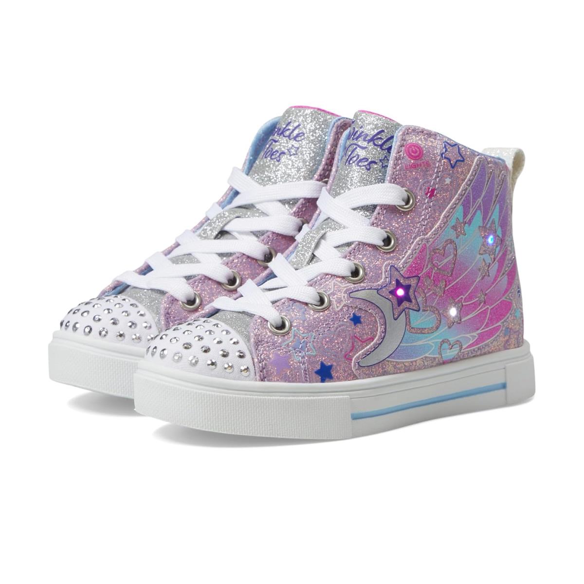 Girl`s Shoes Skechers Kids Twinkle Sparks - Galaxy Glitz 314806L Little Kid