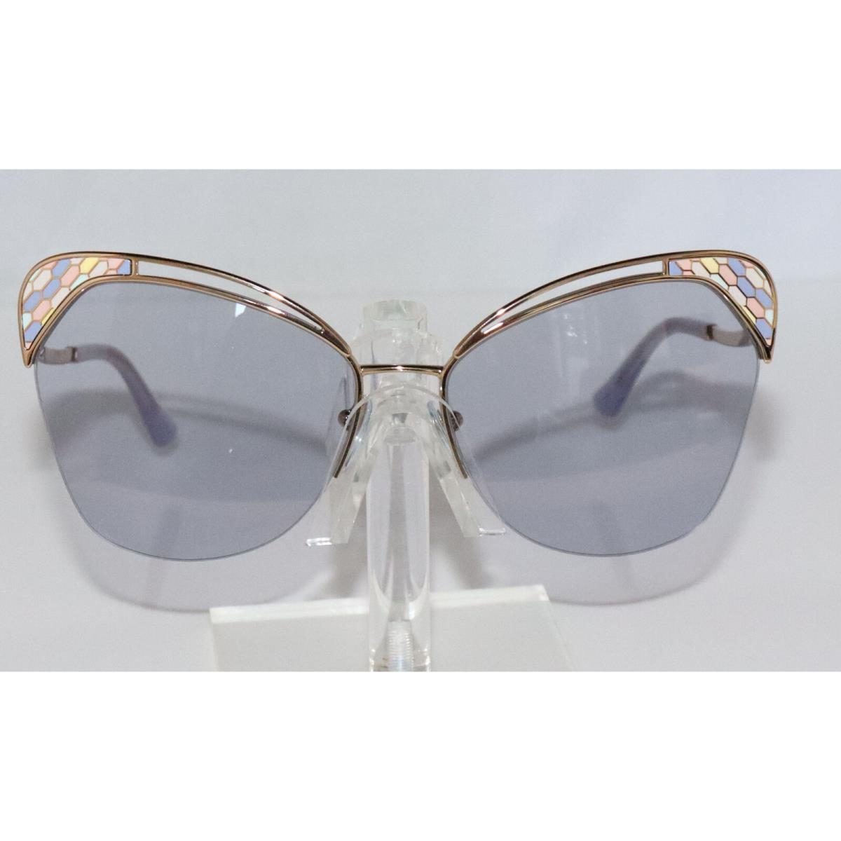 Women`s Bvlgari BV6161 2014/1A Rose Gold Butterfly Sunglasses 60-16-140