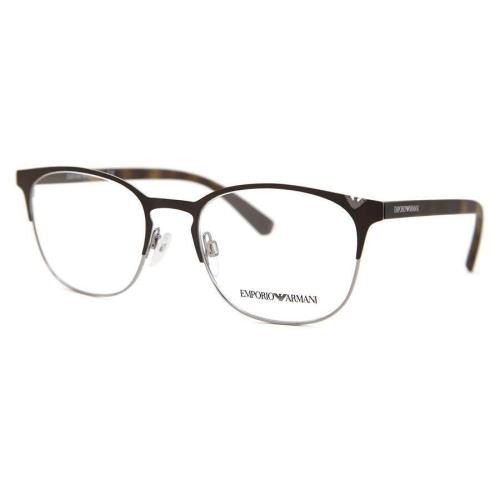 Emporio Armani EA1059 3179 Eyeglasses Matte Brown Gunmetal 53-19-145