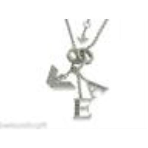 Emporio Armani Silver+crystal Intial/logo Womens NECKLACE-EG2022-MSRP