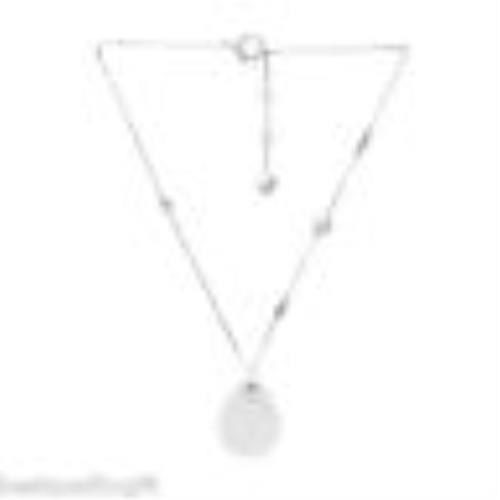 Emporio Armani Sterling Silver+crystal Frosted Pendant NECKLACE-EG2870