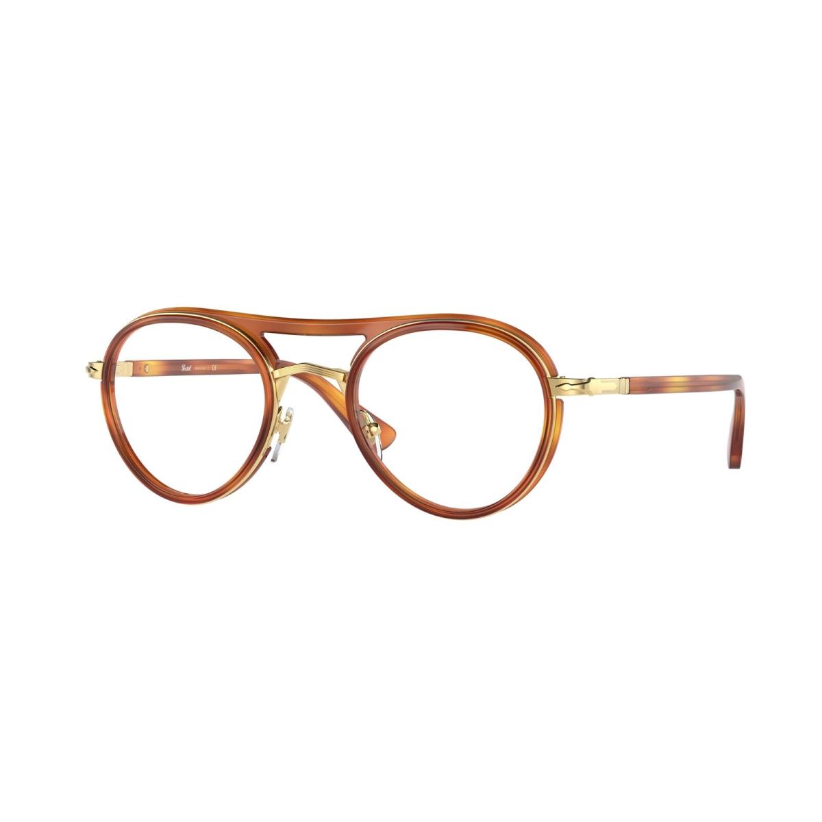 Persol PO2485V 1145 Phantos Terra Di Siena Demo Lens 46 mm Unisex Eyeglasses