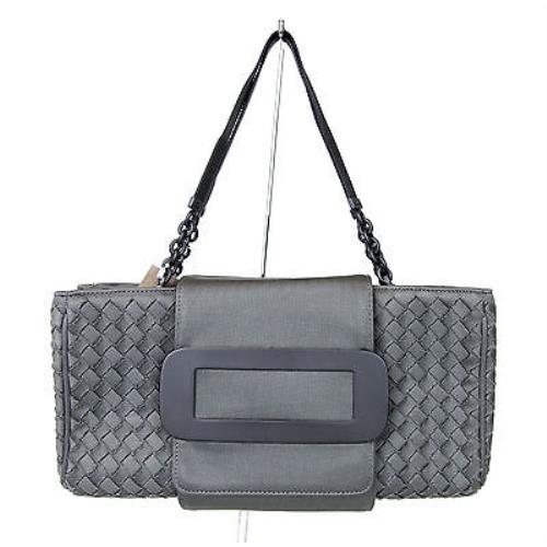 Bottega Veneta Intrecciato Tote Handbag Gray 309348 1300 d