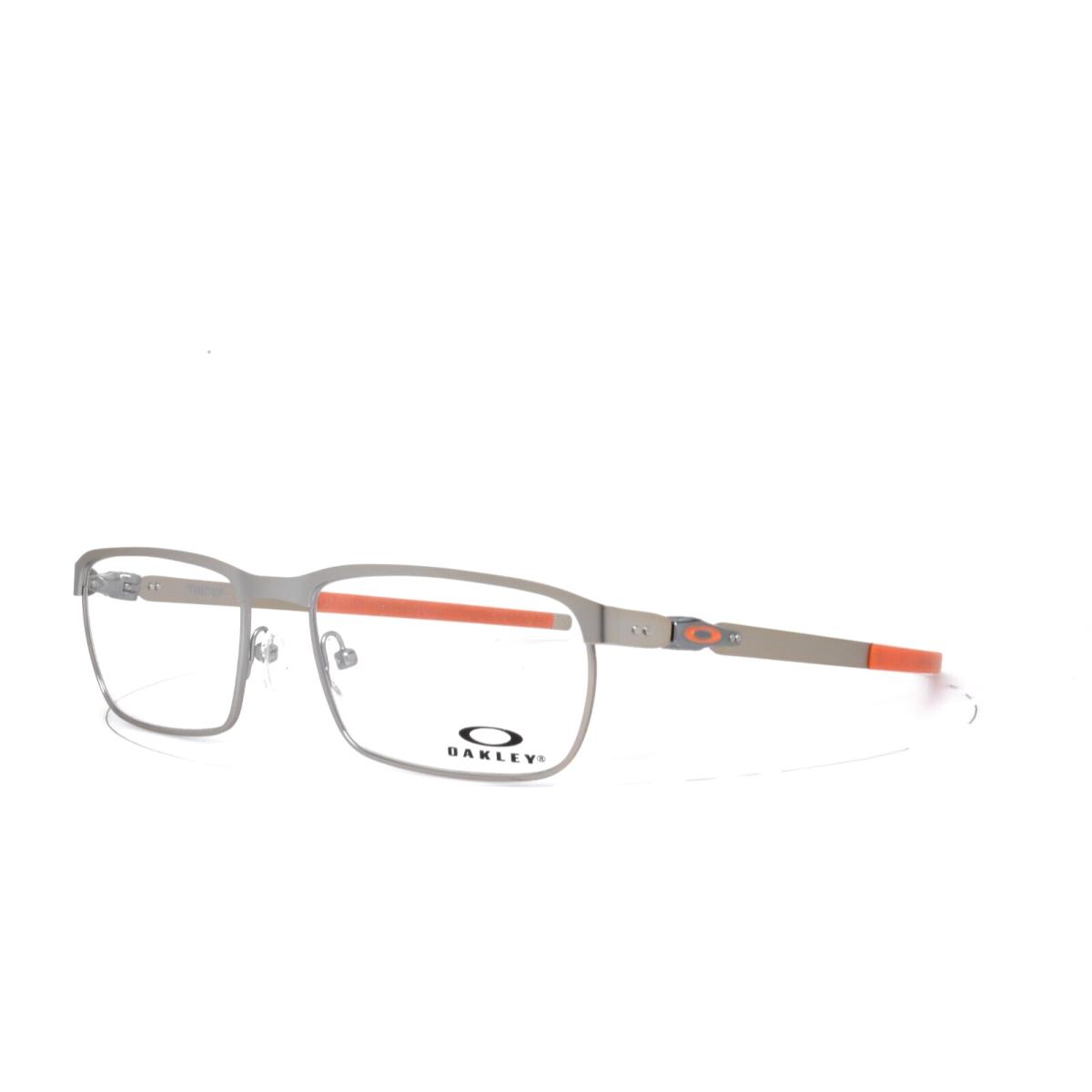 Oakley Eyeglasses Matte Silver Orange Tincup Frame OX3184 0854 54mm