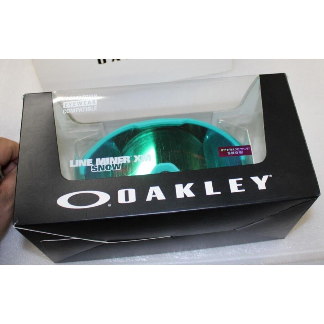 Oakley Line Miner XM Celeste Balsam Prizm Jade Snowboard Mask 7093