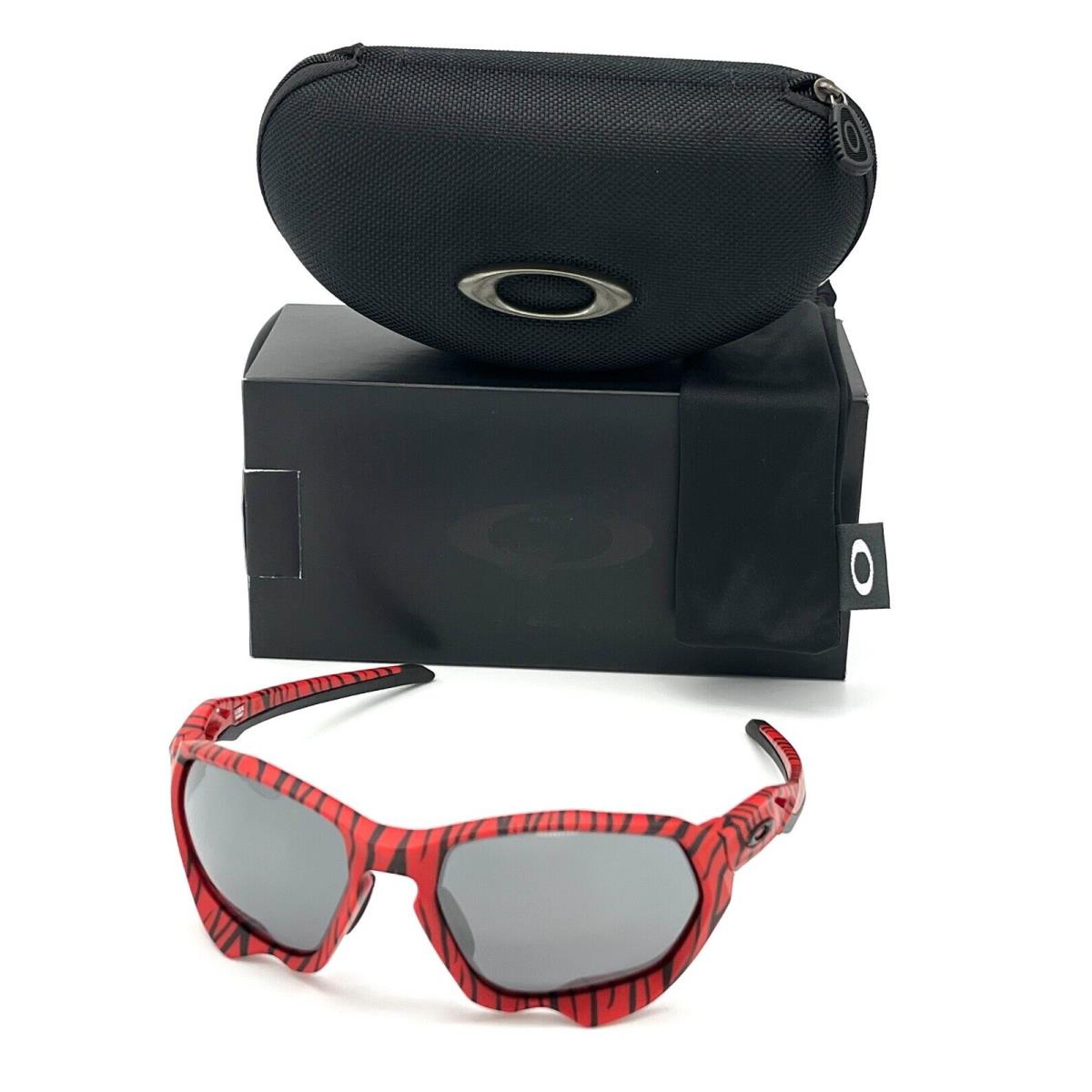 Oakley Plazma A OO9019-07 Red Tiger / Prizm Black 59mm Sunglasses - Frame: Red Tiger, Lens: Prizm Black