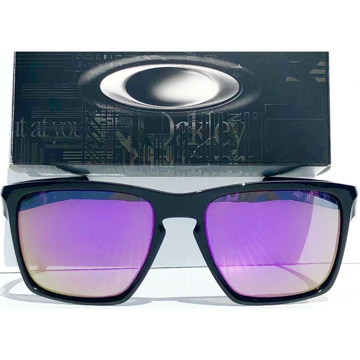 Oakley Sliver XL Black Polarized Galaxy Violet 2 Lens Set Sunglass 9341