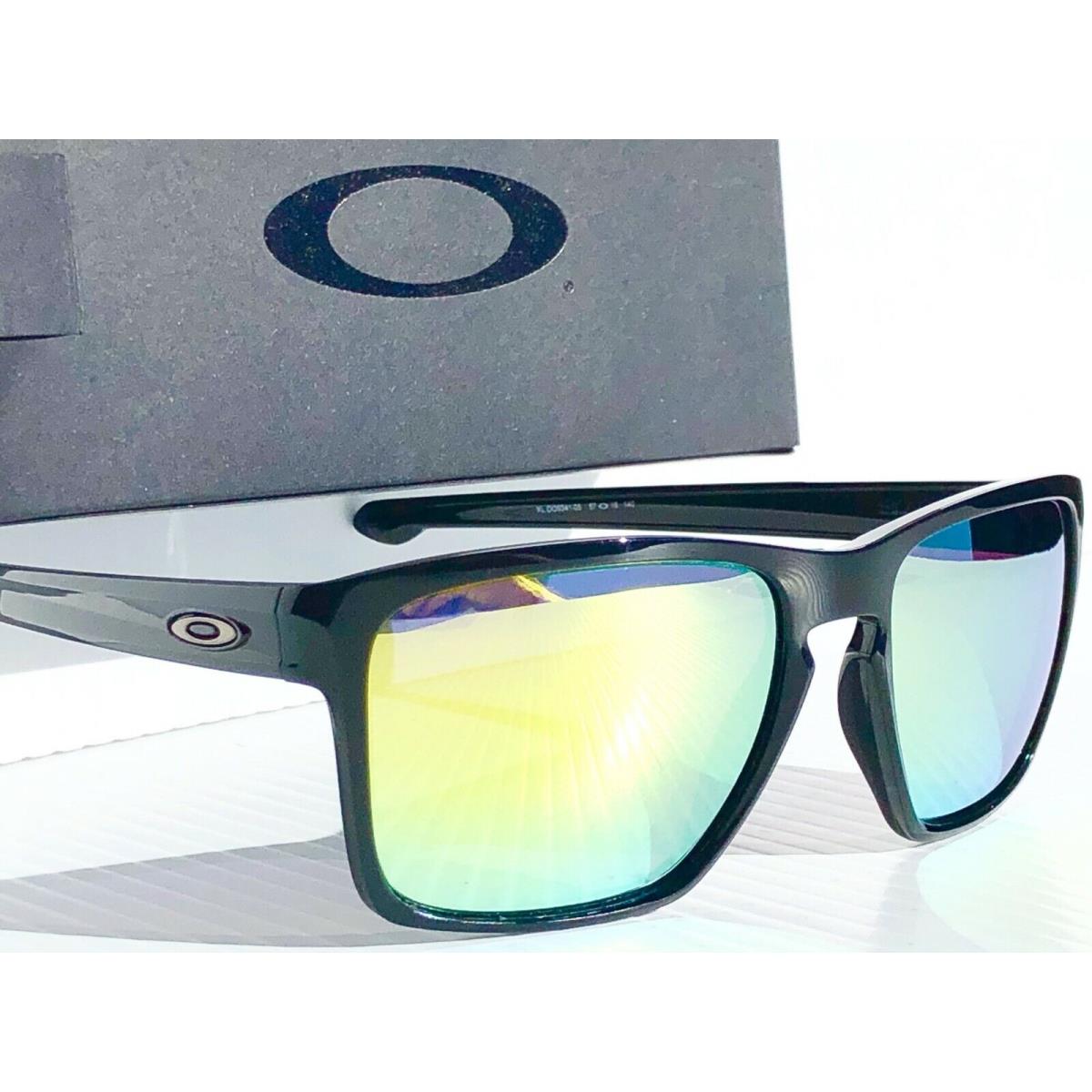 Oakley Sliver XL Black Polarized Galaxy Fire 2 Lens Set Sunglass 9341