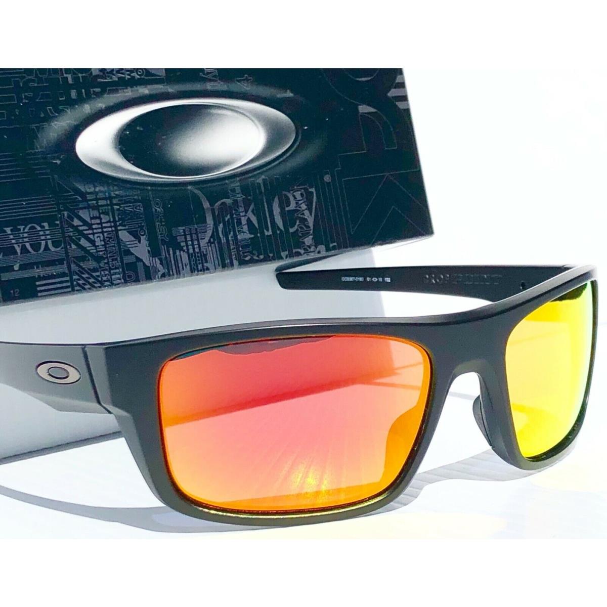 Oakley Drop Point Matte Black w Polarized Galaxy Ruby Lens Sunglass 9367