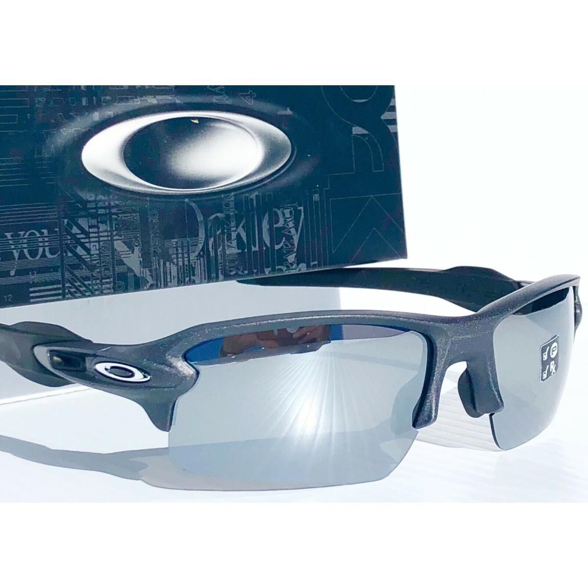 Oakley Flak 2.0 Lead Steel Polarized Galaxy Chrome Mirror Sunglass 9188