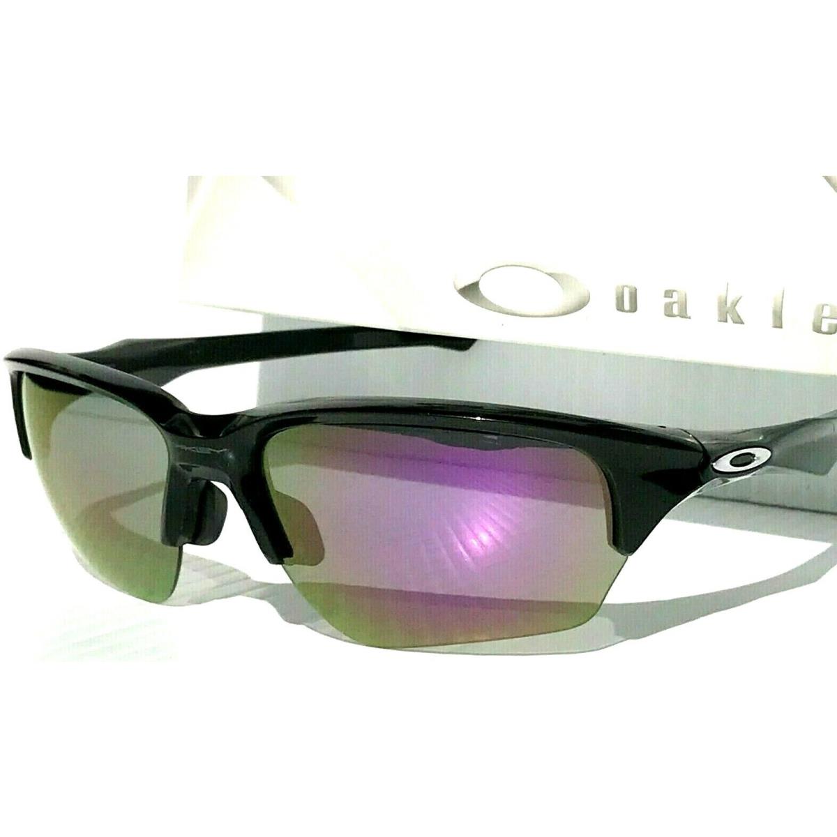 Oakley Flak Beta Black Polished w Polarized Galaxy Violet Sunglass 9372