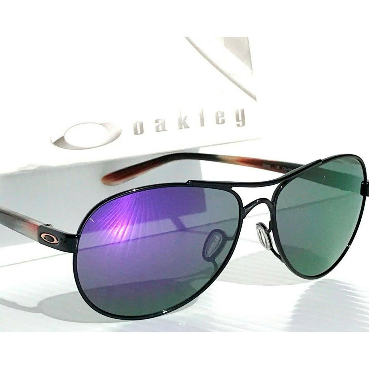 Oakley Tie Breaker Aviator Polarized Galaxy Violet Womens Sunglass 4108