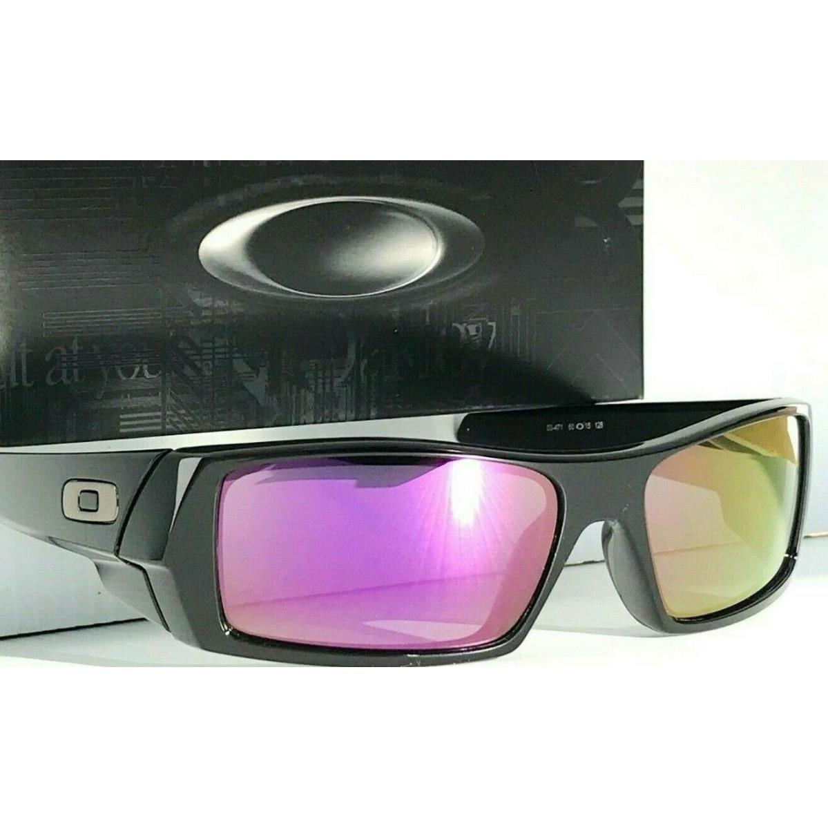 Oakley Gascan Black Polished Polarized Galaxy Purple Iridium Sunglass 9014