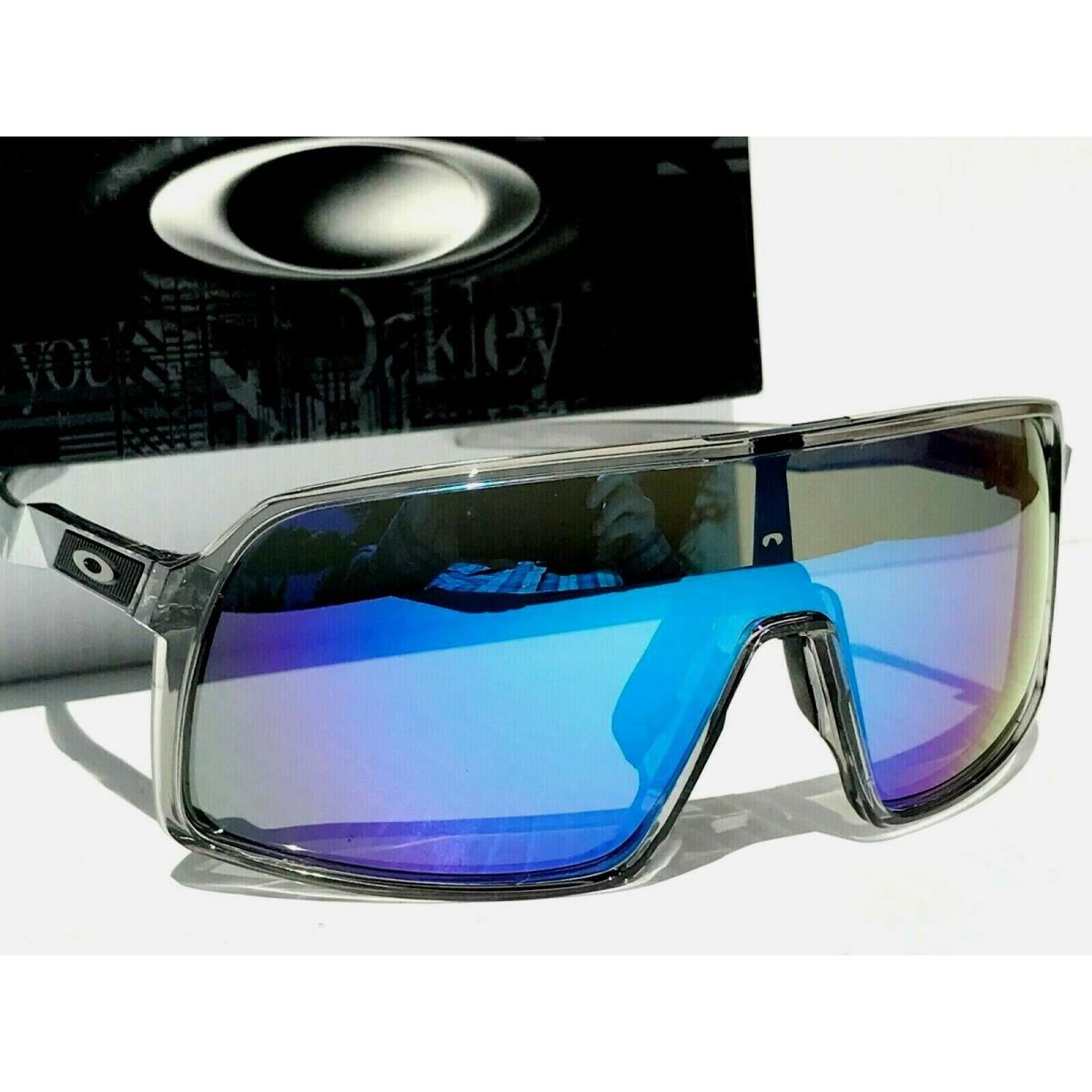 Oakley Sutro Grey Smoke Polarized Galaxy Blue Iridium Lens Sunglass 9406