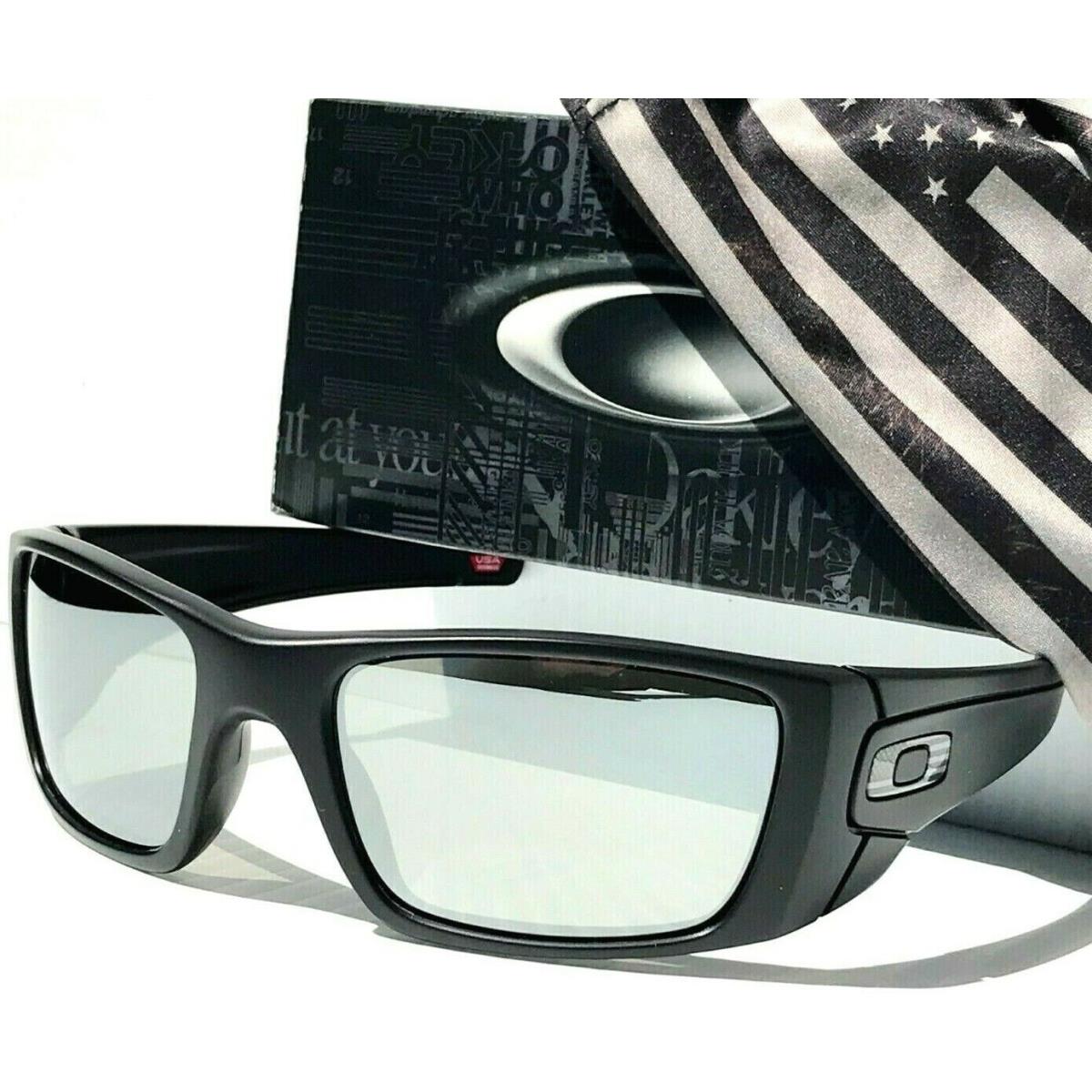 Oakley Fuel Cell Mtt Black Tonal Usa Flag Polarized Galaxy Chrome Sunglass 9096