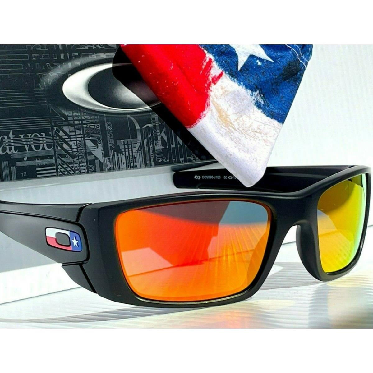 Oakley Fuel Cell Texas Flag Polarized Galaxy Ruby Sunglass 9096-J1